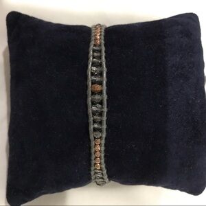 NEW Chan Luu Bracelet:Grey Crystals & Bronze Beads